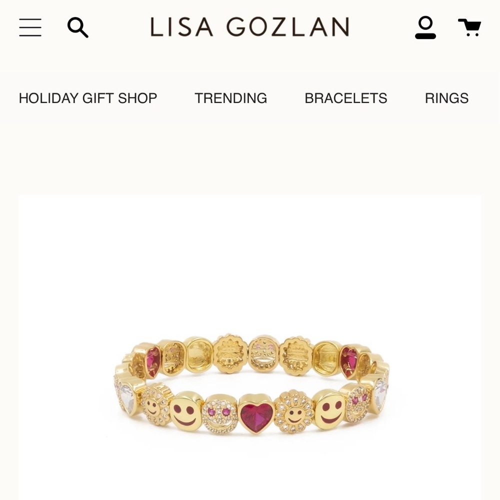 Lisa Gozlan 7” ADORE CHARM BRACELET
